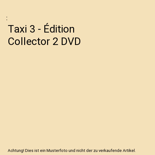 Taxi édition collector 2 - taxi,